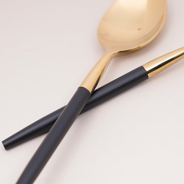 Dusk Gold & Black Cutlery Set