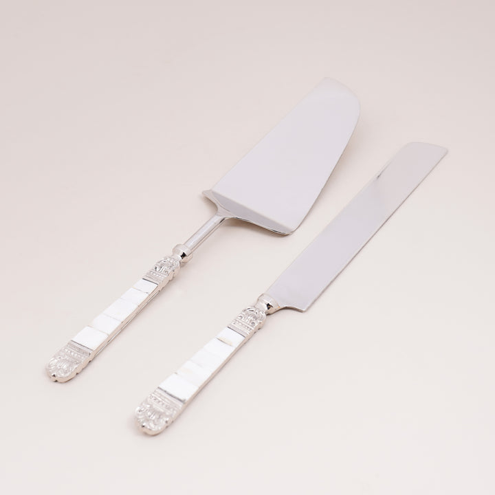 Ivory Marble Cake Set