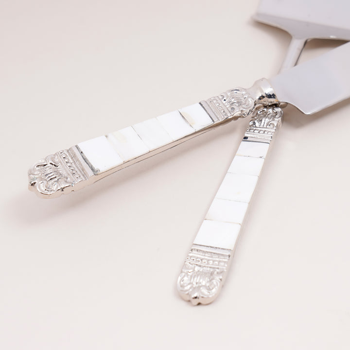 Ivory Marble Cake Set