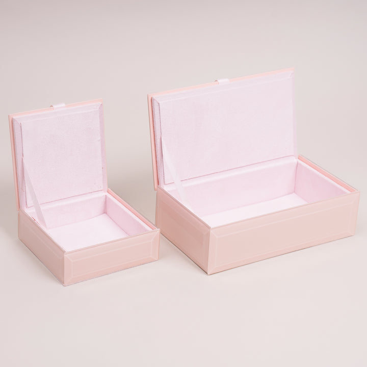 Peach Blossom Keepsake Box, Set of 2