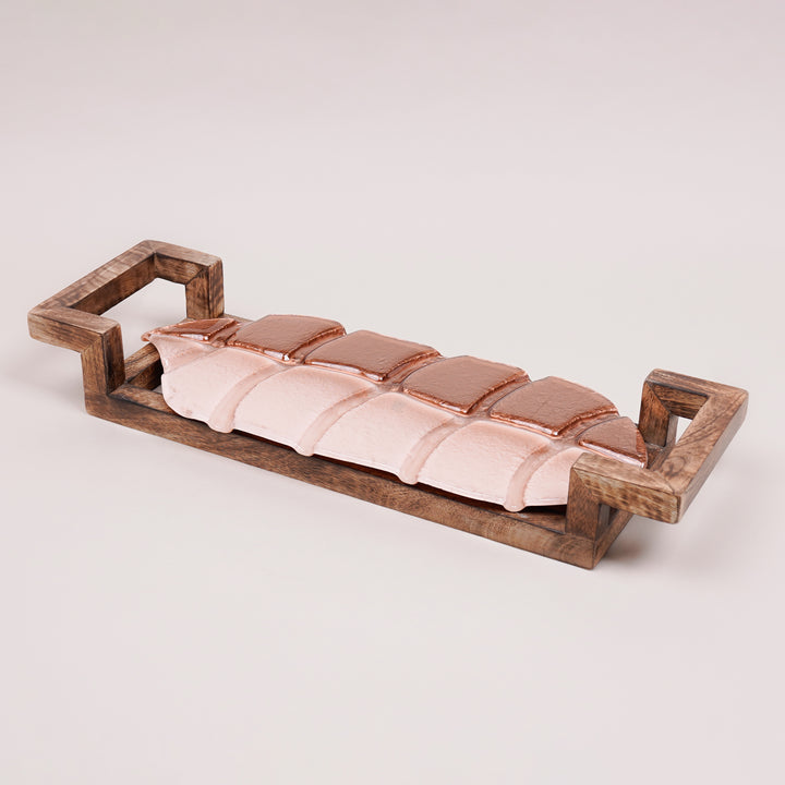 Rose Éclat Leaf Décor