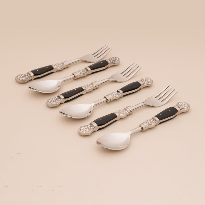 Silver Coral Cutlery Set
