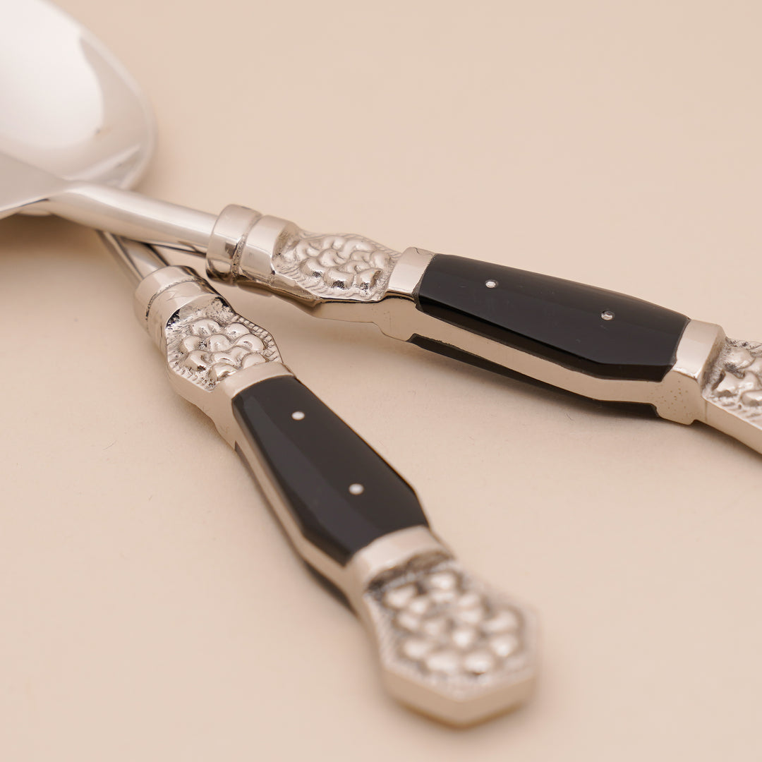 Silver Coral Cutlery Set