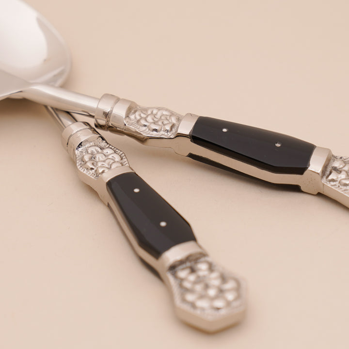 Silver Coral Cutlery Set