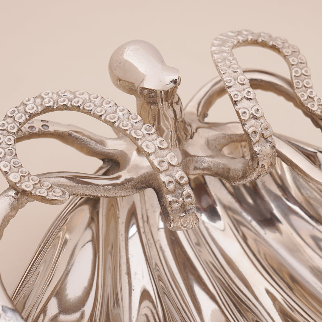 Silver Coral Shell Dish